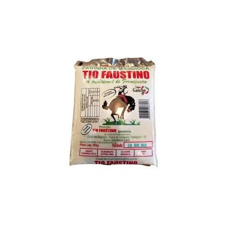 FARINHA DE MANDIOCA TIO FAUSTINO TRADICIONAL PACOTE 500G