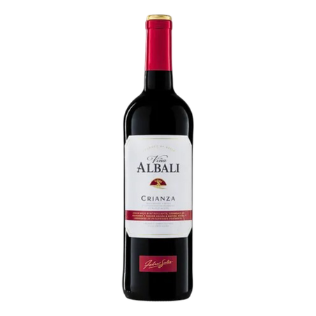 Vinho tinto espanhol vina albali crianza 750ml