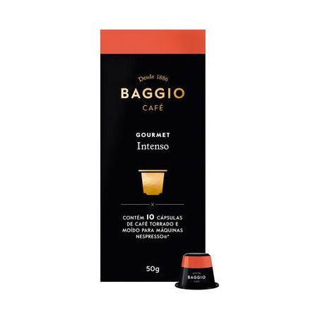 CAFE BAGGIO GOURMET 50G C/10 CAPSULAS INTENSO