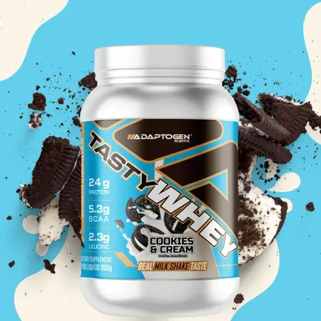 Tasty Whey Cookies Cream Adaptogen 900g 360-1