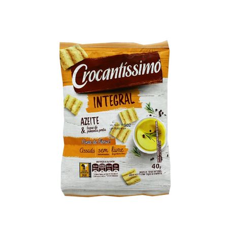 SNACK CROCANTISSIMO 40GR AZEITE/PIMENTA