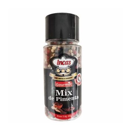 Tempero mix de pimentas Incas com moedor 60g