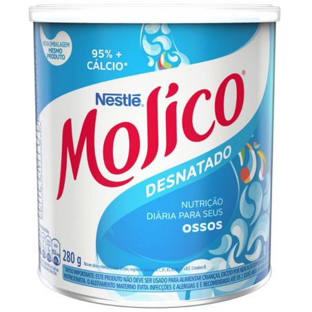 Leite po molico 280g lata desnatado