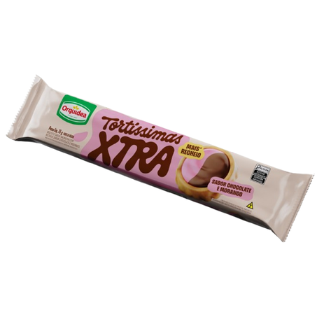 BISCOITO TORTÍSSIMAS XTRA CHOCOLATE/MORANGO 75G