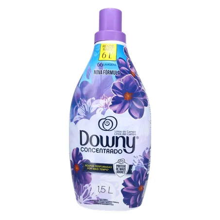 Amaciante de Roupas Concentrado Downy Lírios do Campo Frasco 1.5L 360-1