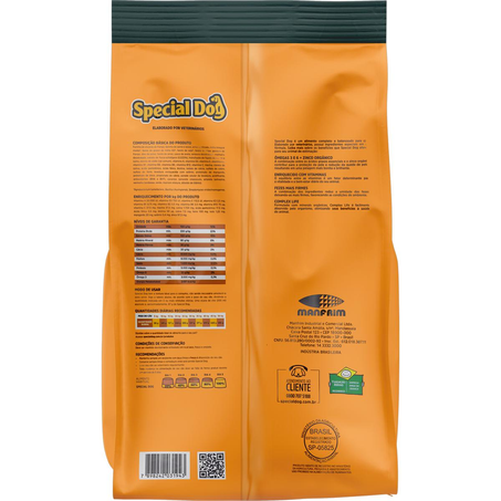 Ração Special Dog 3kg - Adultos - Vegetais