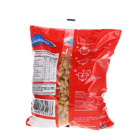 Massa casaredo semola caracol. 500g 360-18