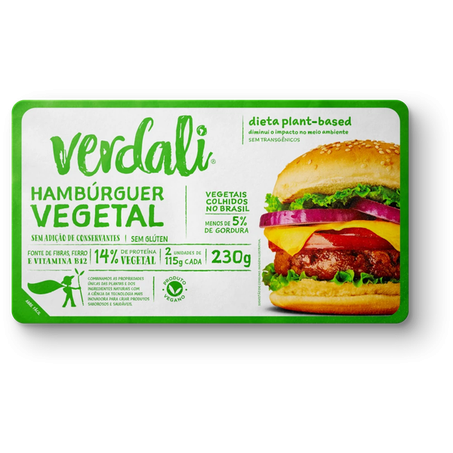 HAMBÚRGUER VEGETAL 230G - VERDALLI
