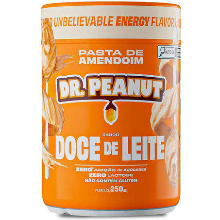 Pasta amendoim dr peanut 250g doce leite