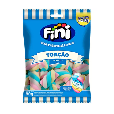 Marshmallows fini 200g torção sabor baunilha