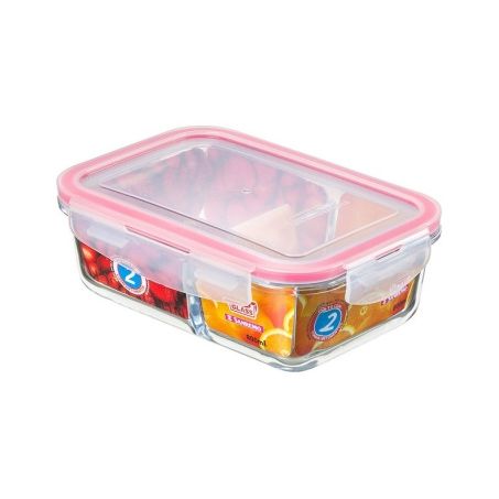 POTE SANREMO VIDRO RETANG. C/DIVISORIA 800ML