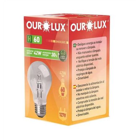 Lamp Halogena Ourolux 42w/127v Eqv 60w