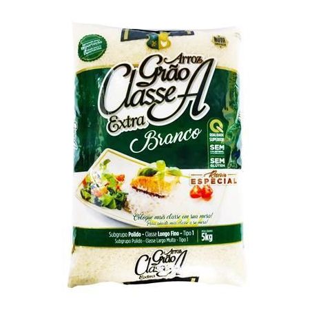 Arroz Grao Classe a 5kg Tp1 Extra