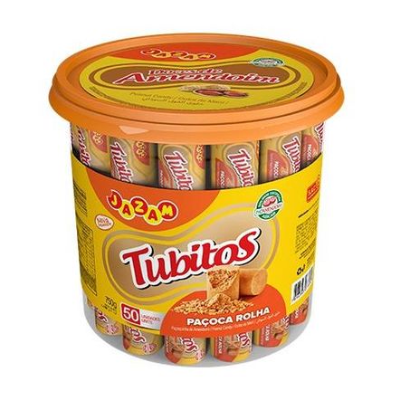 Pacoca tubitos pote jazam 750gr