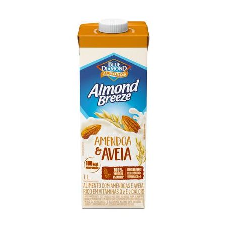 Bebiba amendoa almond breeze aveia 1l