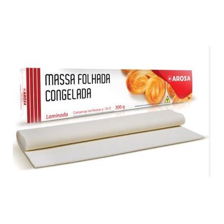 Massa arosa folhada congelada 300g