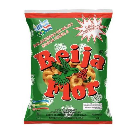 Salgadinho beija flor cebola 120gr*.