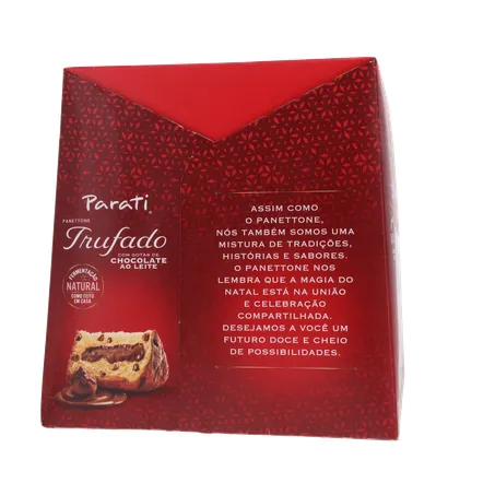 Panettone Parati Trufado com Gotas de Chocolate Ao Leite Caixa 400gr 360-28