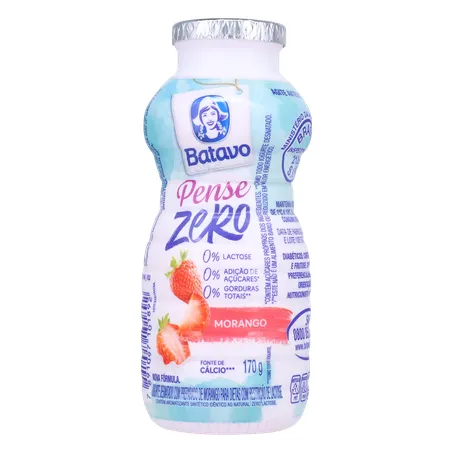 Bebida Láctea Fermentada Batavo Pense Zero Morango 170g 360-1