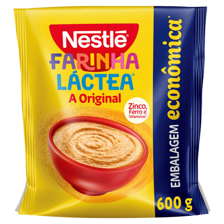 Farinha Láctea Nestlé 600g - Tradicional - Sachê