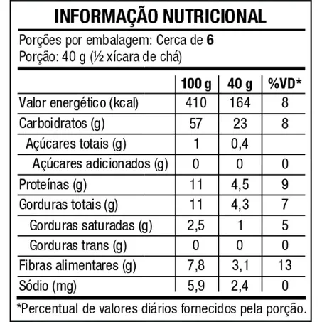 GRANOLA TRADICIONAL ZERO AÇÚCAR 250 G - VITAO 360-1