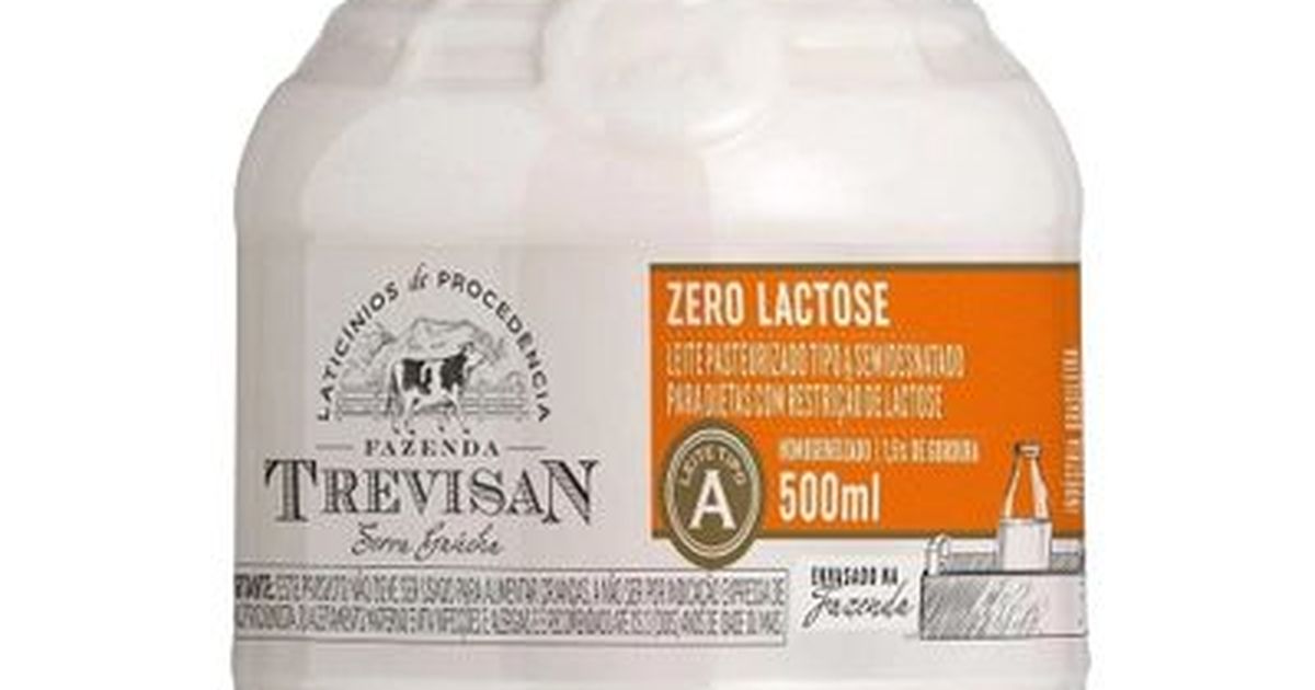 Leite trevisan semi desnatado s/lactose 500ml