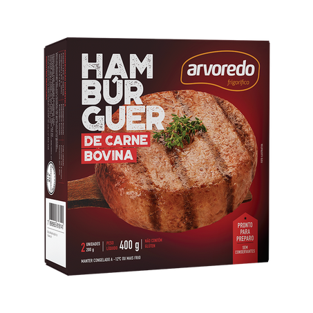 Hamburguer arvoredo bovino 400g