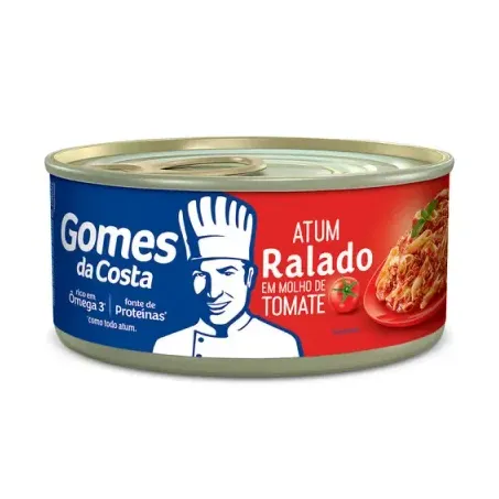 Atum Ralado Gomes Da Costa  em Molho de Tomate Lata 140gr