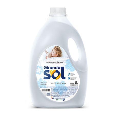 AMACIANTE GIRANDO SOL TALCO HIPOALERGÊNICO 5L
