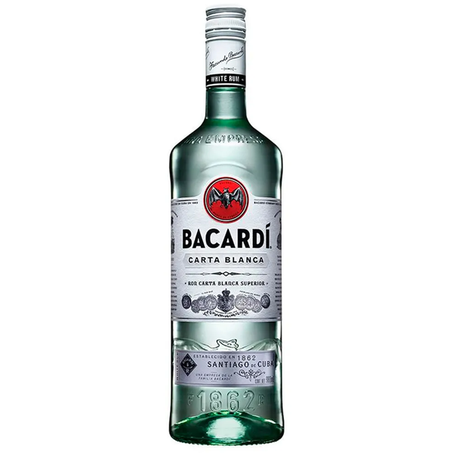 RUM BACARDI CARTA BLANCA 980ML
