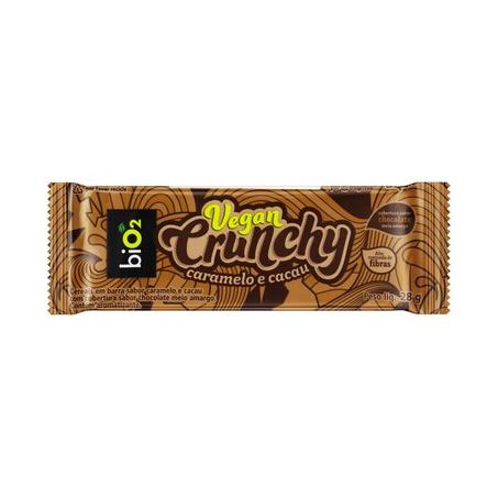 Barrinha Bio 2 Vegano Crunchy 28g Caramelo/Cacau