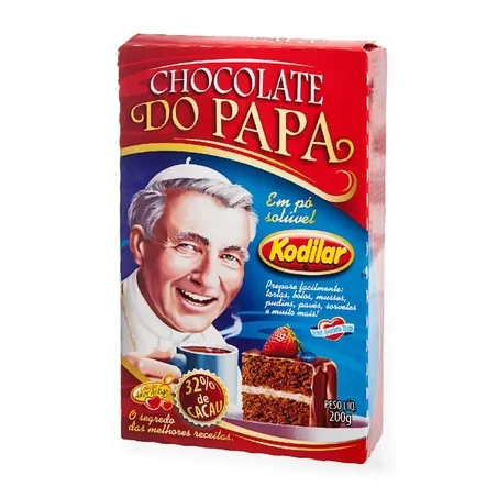 	 CHOCOLATE EM PO 32% KODILAR 200G DO PAPA