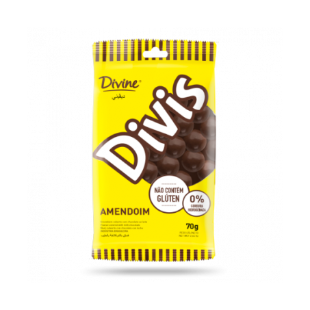 CHOC DIVINE DIVIS PC 50G AMENDOIM C/CHOC