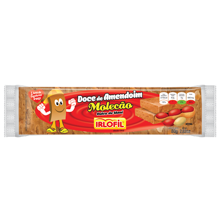 Doce Irlofil Amendoim 80g Molecão