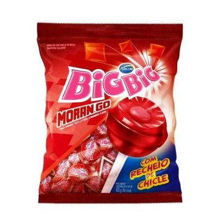Pirulito big big morango 500g