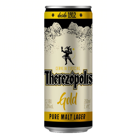CERVEJA THEREZOPOLIS GOLD PREMIUM LA PUR MALT 350ML