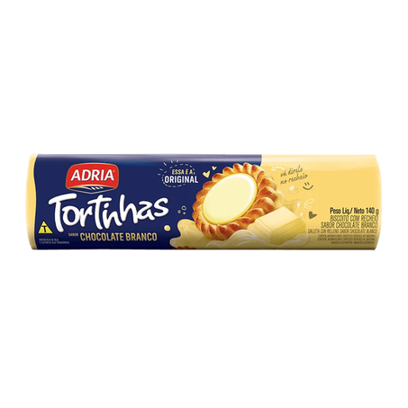 BISC.TORTINHAS ADRIA 140G CHOC.BRANCO CX 50.0