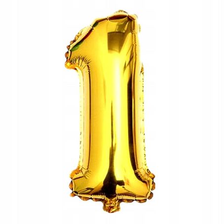 Balao metalizado curifest dourado 40cm n1