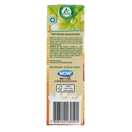Suco de Laranja Sú Fresh 35% de Fruta Caixa 200ml 360-9