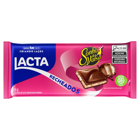 Chocolate Lacta Recheado Sonho De Valsa 98G