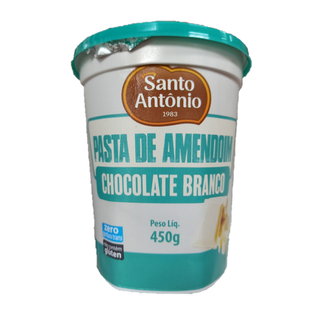 Pasta de amendoim chocolate branco santo antônio