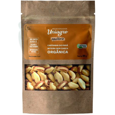 Castanha do pará uniagro sem casca 130g