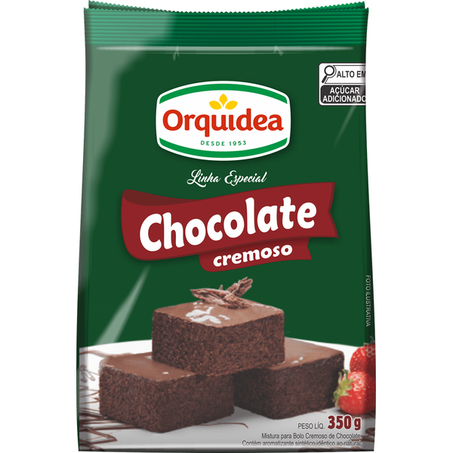 MISTURA BOLO ORQUIDEA CHOCOLATE CREMOSO 350G