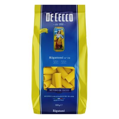 Massa rigatoni nº 24 de cecco 500g