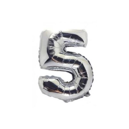 Balao metalizado curifest prata 40cm n5