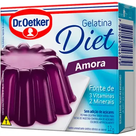 Gelatina em Pó Dr Oetker Diet Uva Caixa 12G