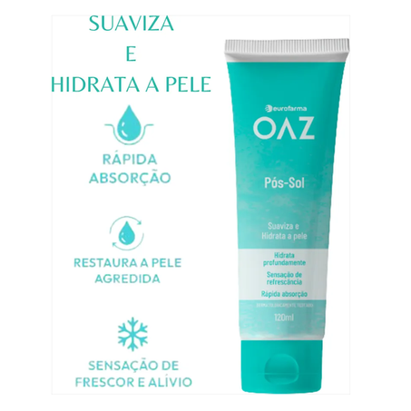 GEL PÓS SOL OAZ EUROFARMA ADULTO 120ML