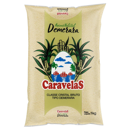 Açúcar Demerara Caravelas 1kg