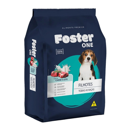 Ração cães filhote carne/leite foster 1kg