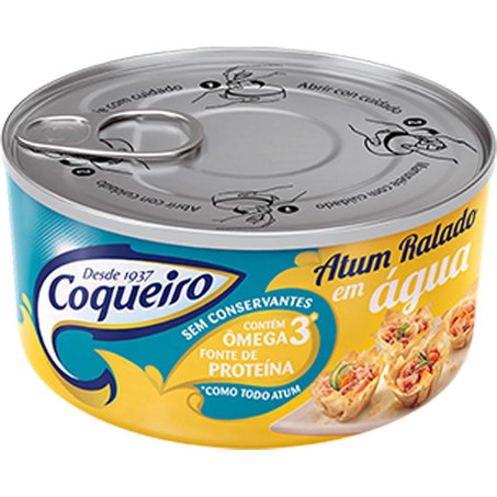Atum Ralado Coqueiro 170g - Natural - Lata